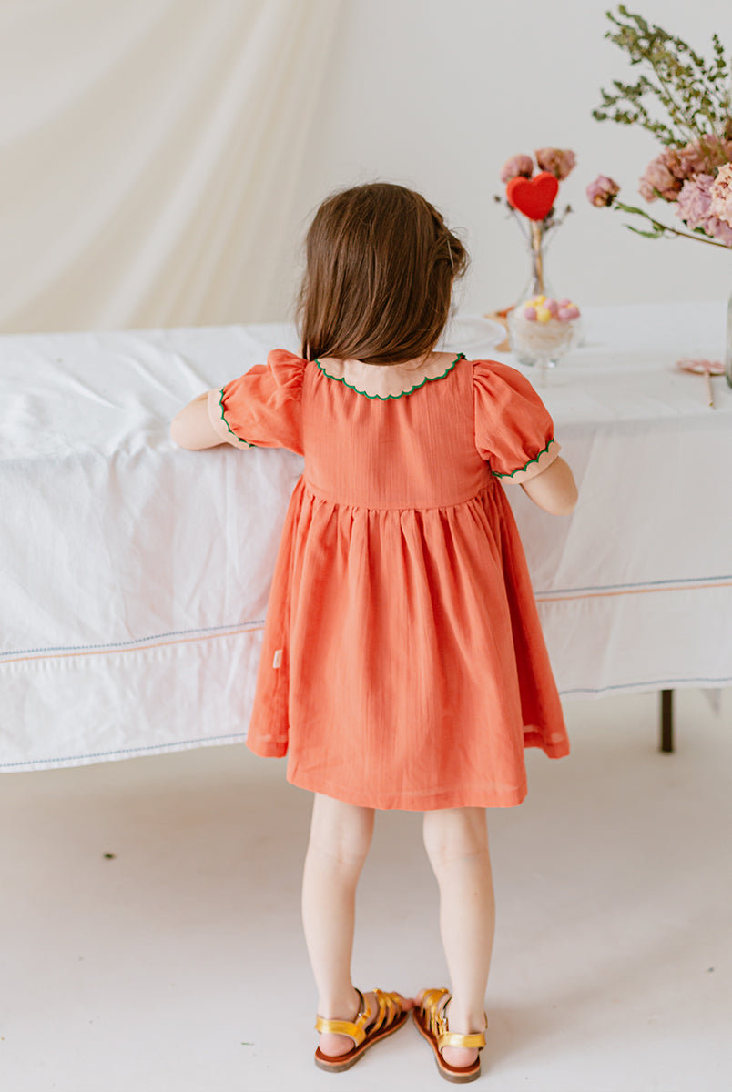 St Ives Dress, Butter Orange – view 6