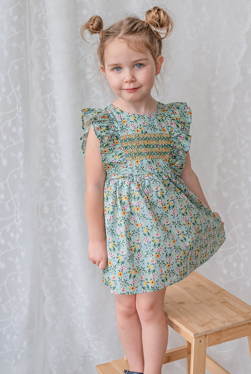 Laurel Smocked Dress, Lucy's Gardenhouse – view 3