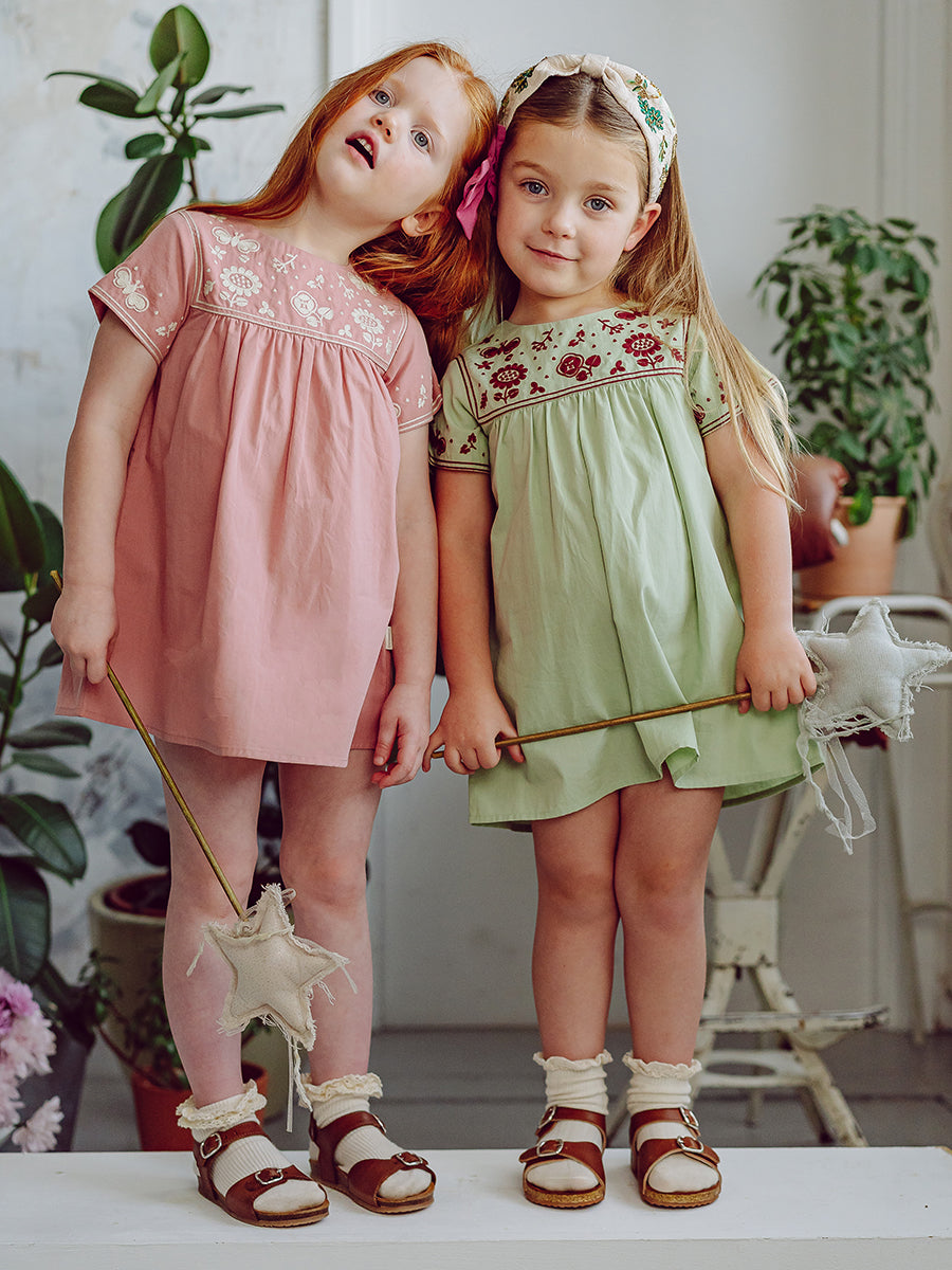 Minneapolis Embroydery Dress, Apple Green – view 6